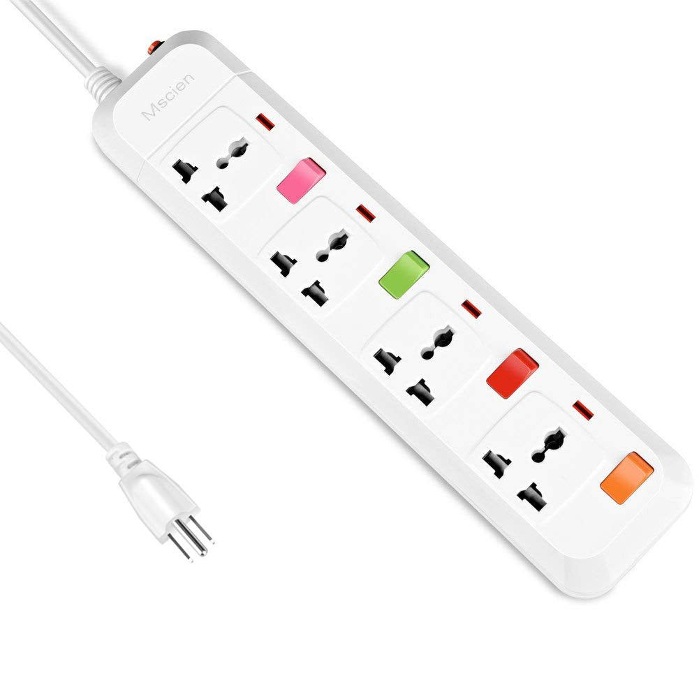 Jolof Store UK to USA Travel Extension Lead | 4 Way Power Strip - 1.8M
