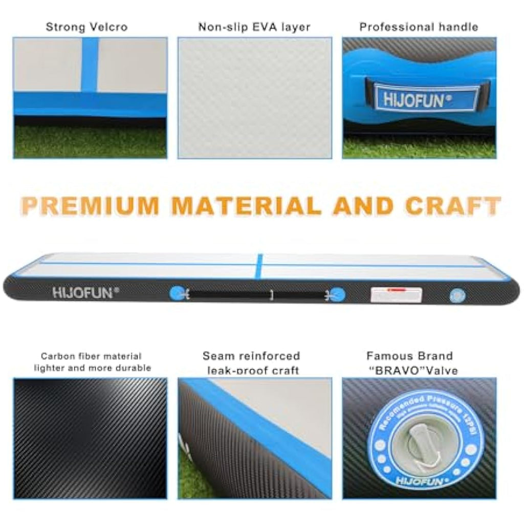 Inflatable Gymnastics Mat – 10/20cm Thick Air Tumbling Track