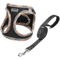 DORAMIO Step-in Dog Harness and Leash Set – Reflective Mesh Vest