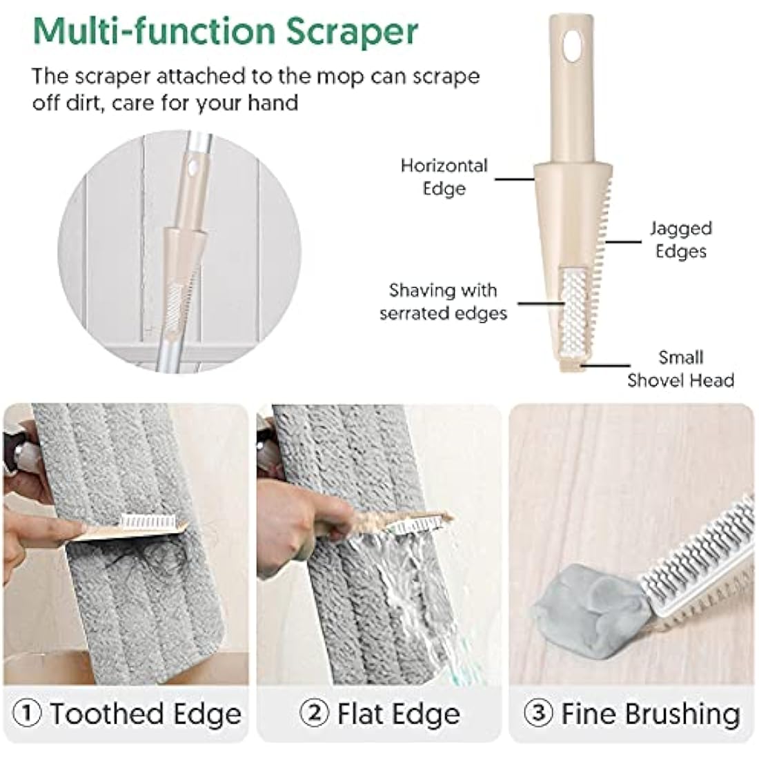 ILAVCOOL Spray Mop for Floor Cleaning | 3 Reusable Pads & 550ML Bottle
