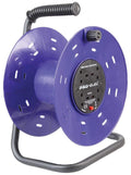 Pro Elec 4-Gang Plastic Empty Cable Reel Drum - 50m Cable Storage