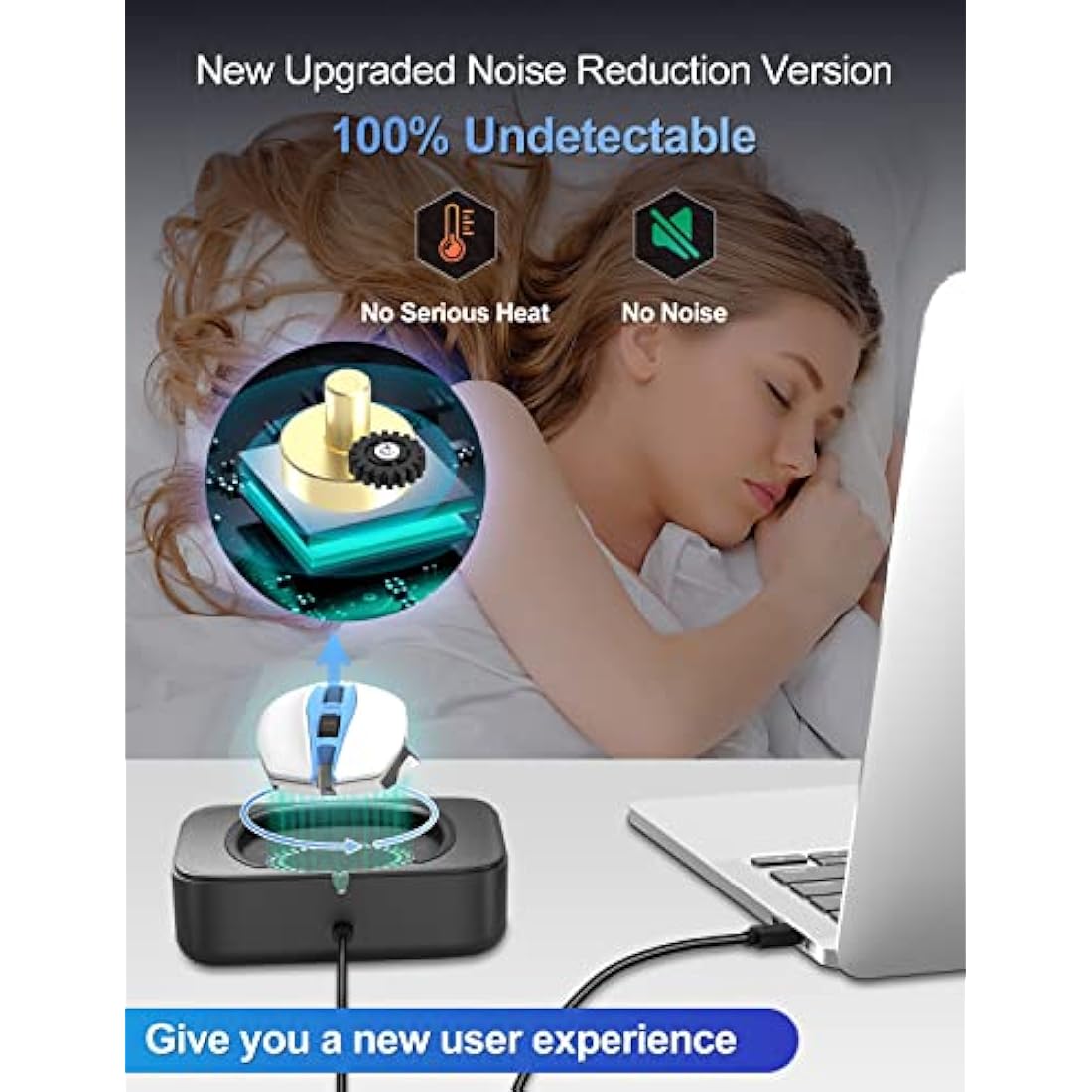 Meatanty Undetectable Mouse Mover – Physical Jiggler with LED Display