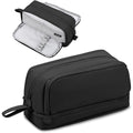 Tesmien Large Pencil Case | 4-Compartment Canvas Stationery Bag - Black