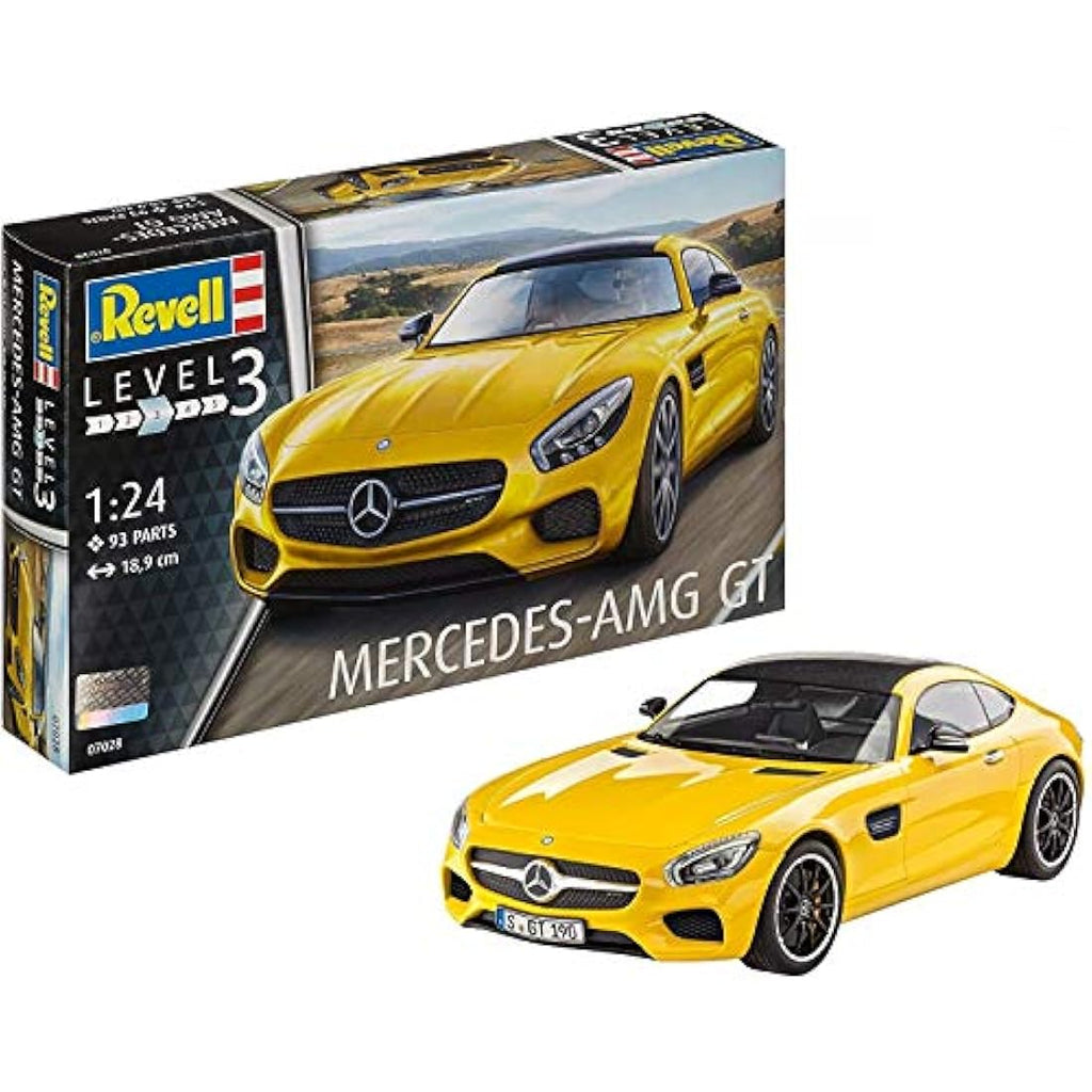 Revell Mercedes-AMG GT 1:24 Scale Plastic Model Kit – 93 Pieces