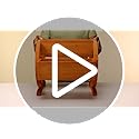 Habau Wooden Wagon Wheel Flower Box – Solid Pine Herb Planter