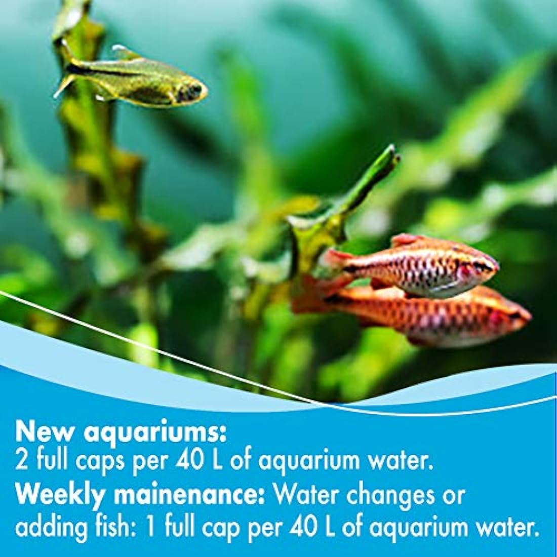 AQUARIAN Weekly Aquarium Water Cleaner with Beneficial Bacteria - 473ml