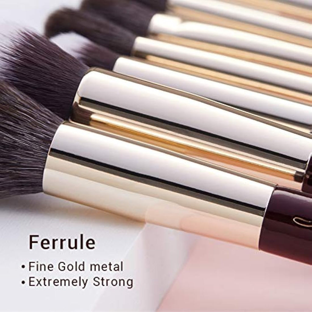 Jessup 25PCS Professional Makeup Brushes Set – Natural Hair Tools