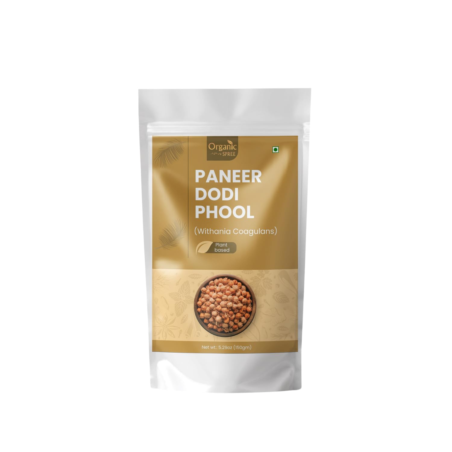 Organic Spree Paneer Dodi Phool - Pure Withania Coagulans - 150gm