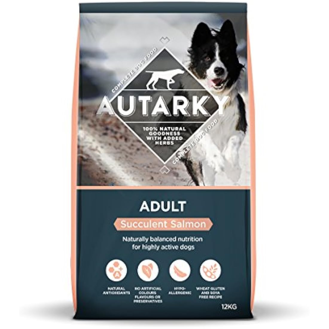 Autarky Salmon & Rice Hypoallergenic Dry Dog Food - 12kg Bag