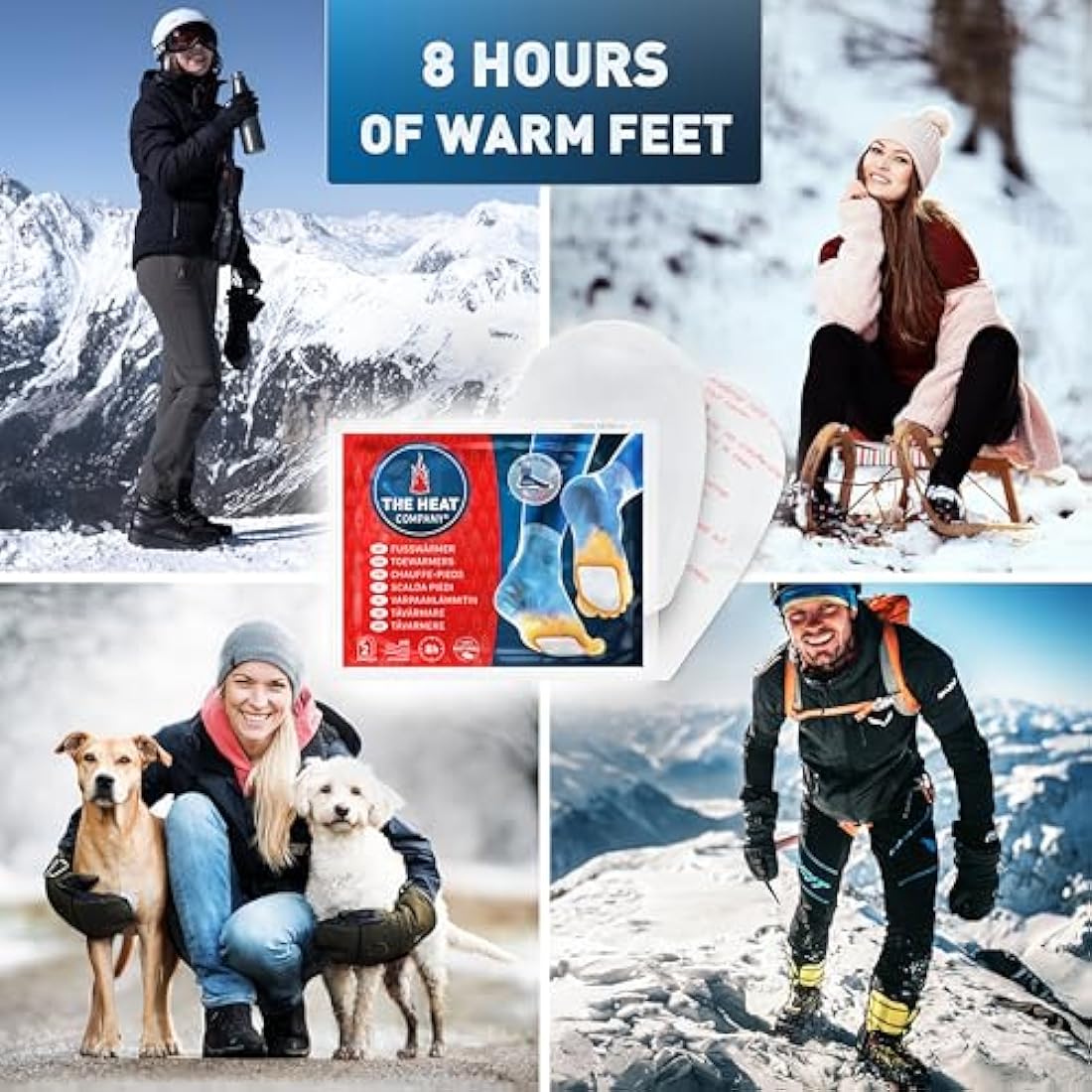 THE HEAT COMPANY Adhesive Toewarmers - 8 Hour Instant Foot Warmers