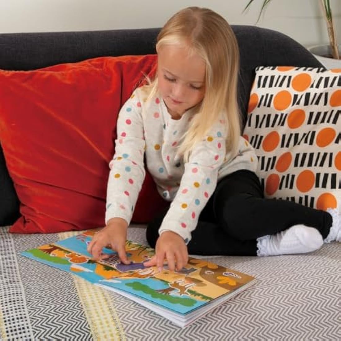 Galt Toys Reusable Sticker Book - Animals Activity for Ages 3 Plus