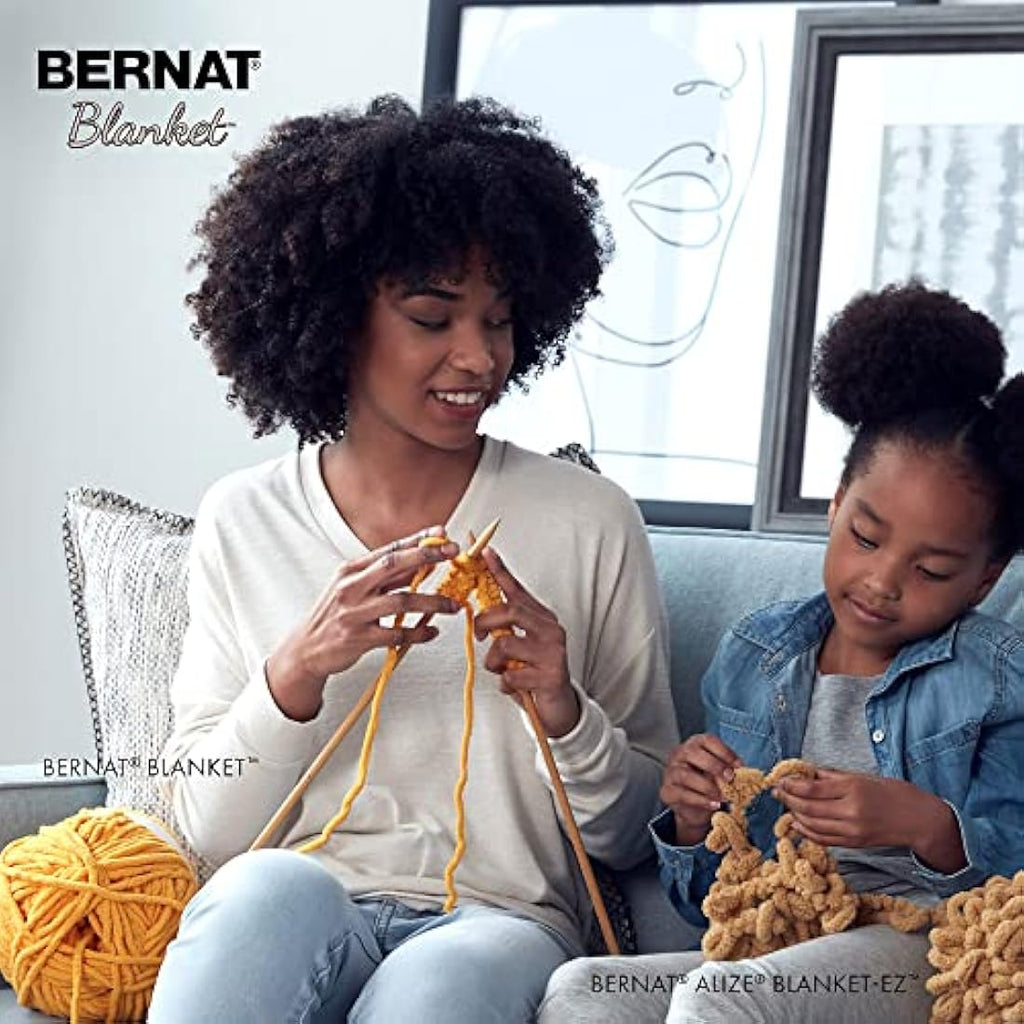 Bernat Blanket Beach Foam Chenille Yarn – 2 Pack Super Bulky Polyester