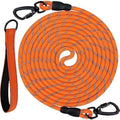 Long Dog Training Lead – Padded Handle Recall Leash, Orange, 5M