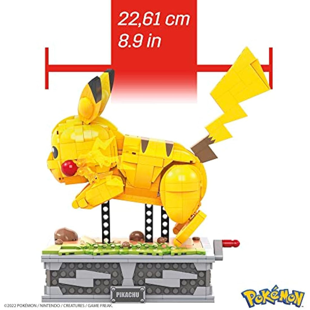 MEGA Pokémon Motion Pikachu Building Set – 1095 Piece Collectible Model