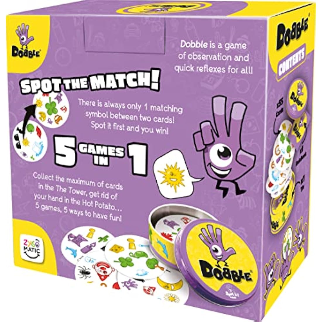 Asmodee Dobble Card Game - Fast-Paced Kids Family Game for Ages 6+