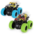 Shayson 2-Pack Monster Truck Toys – Friction Powered Stunt Cars for Kids