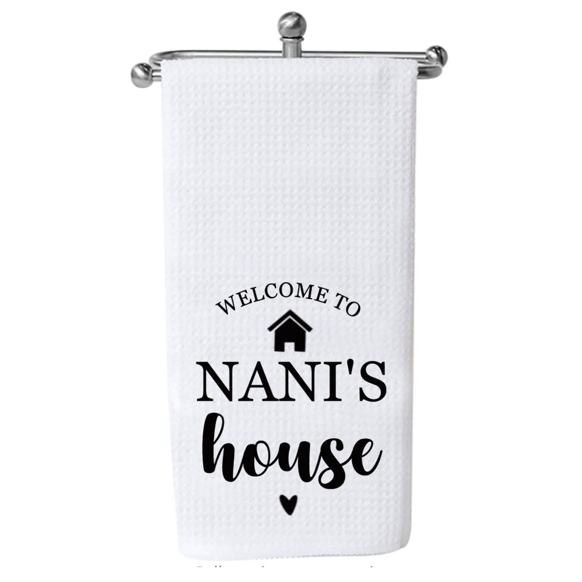 LEVLO Nani Gift Grandma Kitchen Towel Welcome To Nani’s House Grandmother Gifts From Grandkids NANI'S house MKU - image 1