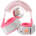 Lehoo Castle Toddler Safety Reins | Anti Lost Wrist Link with Lock - Pink