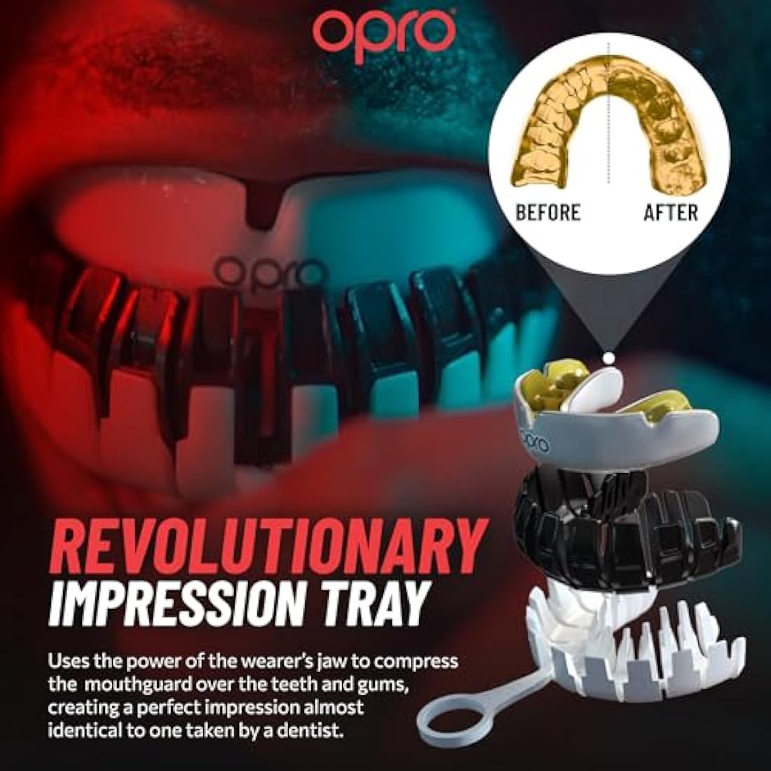 OPRO Instant Custom-Fit Mouthguard – Professional Sports Gum Shield