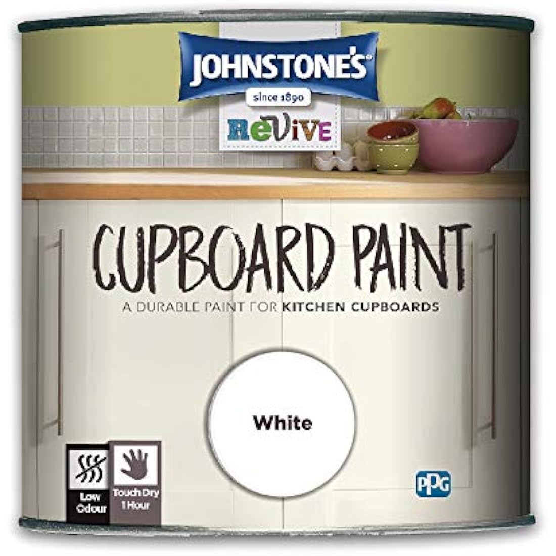 White Cupboard Paint – 750ml Satin Finish Furniture Paint