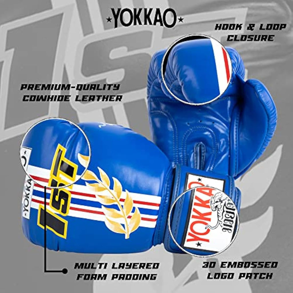 YOKKAO Premium Leather Muay Thai Boxing Gloves | Training & Sparring