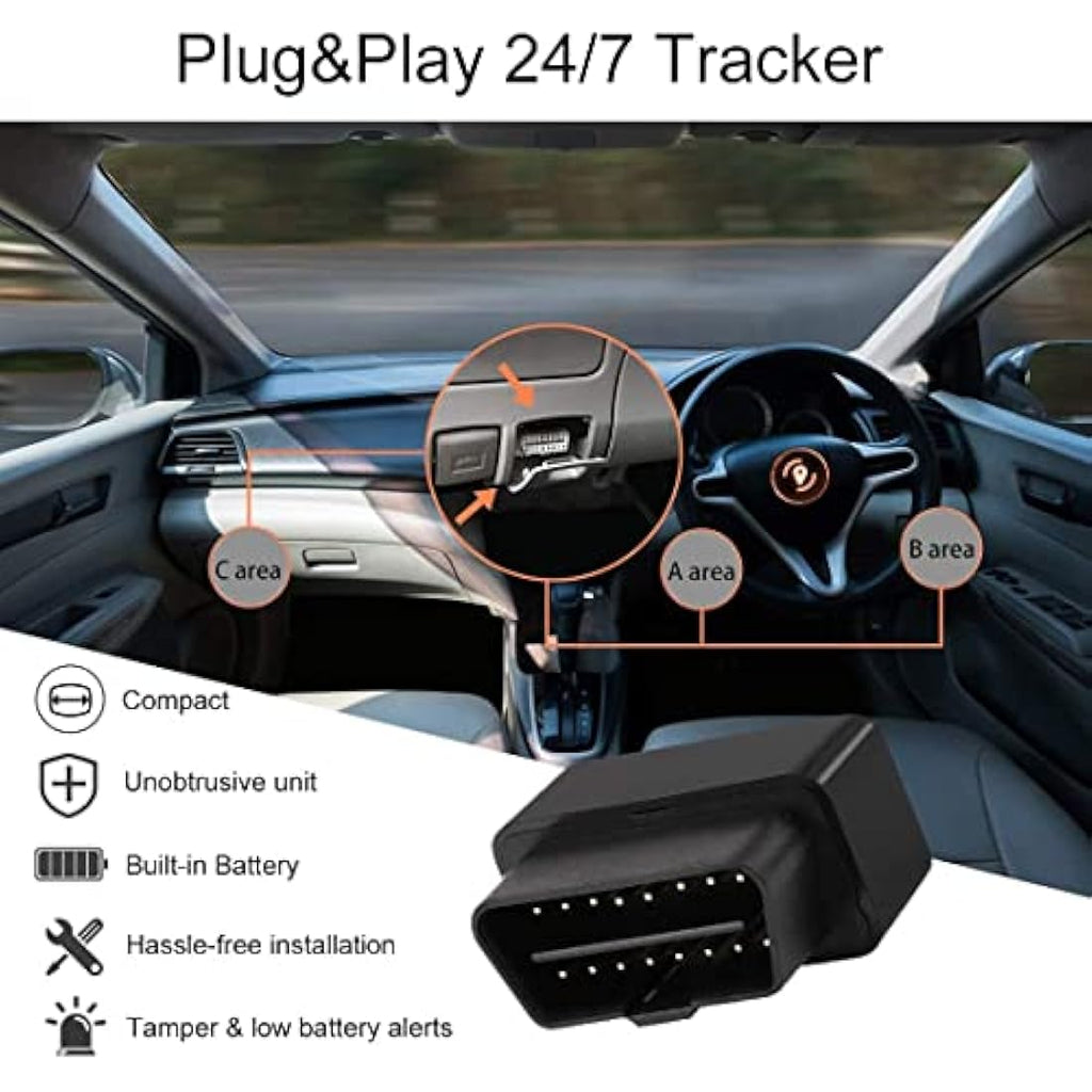 Amacam AM-T22 OBDII GPS Tracker – Real-Time Vehicle Tracking & Anti-Theft