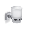 Gedy Wall Mounted Toothbrush Holder – Glass and Stainless Steel Chrome