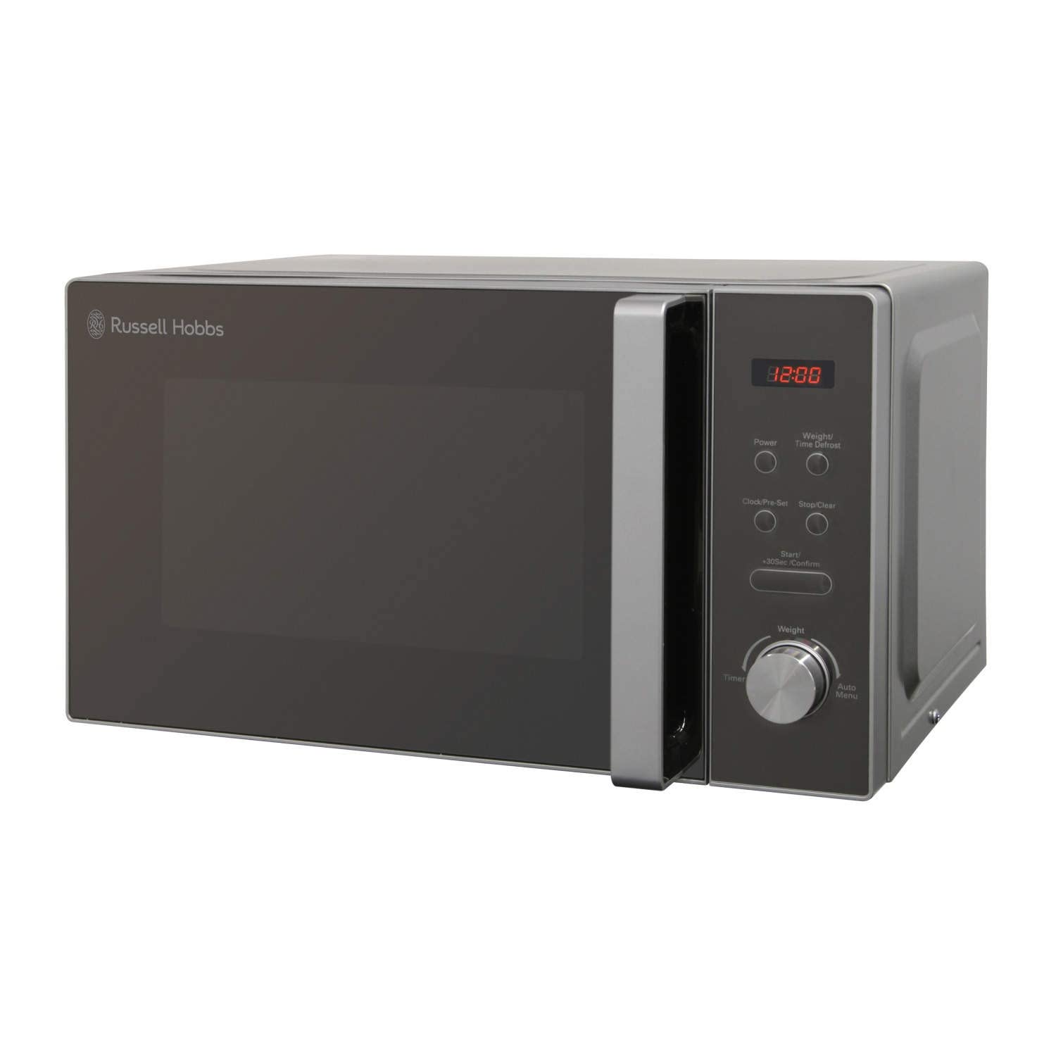Russell Hobbs 20L 800W Digital Solo Microwave – Silver (RHM2076S-AZ)