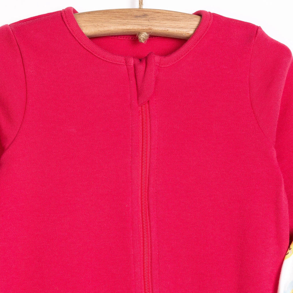 HelloBaby Newborn Footed Romper - Pink