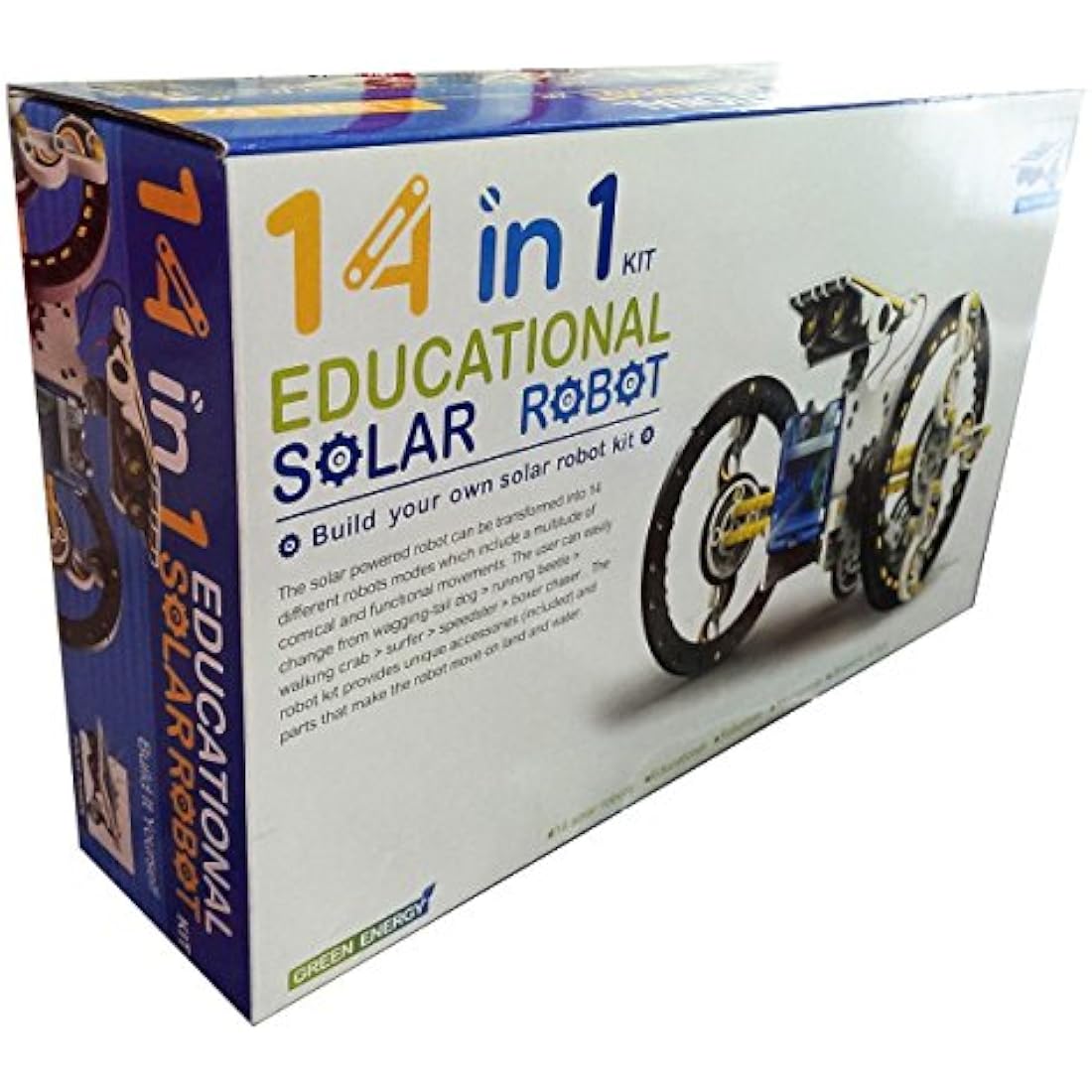 Construct & Create 14-in-1 Solar Robot Kit | STEM Engineering Toy