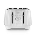 De'Longhi Ballerina 4-Slot Toaster | 1800W with 5 Browning Settings – White