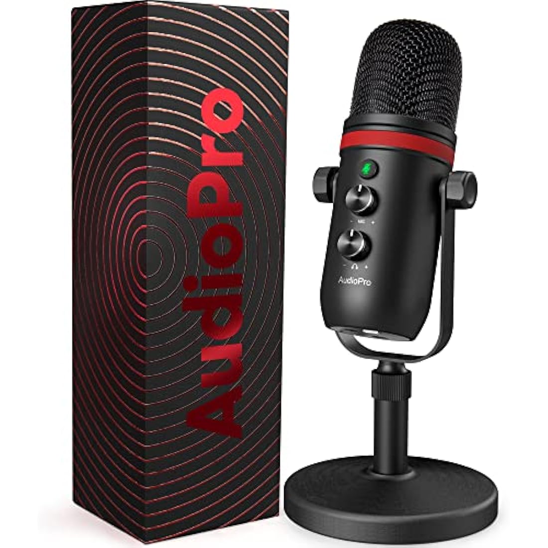 AUDIOPRO USB Condenser Gaming Microphone for PC, PS5 & Phone |