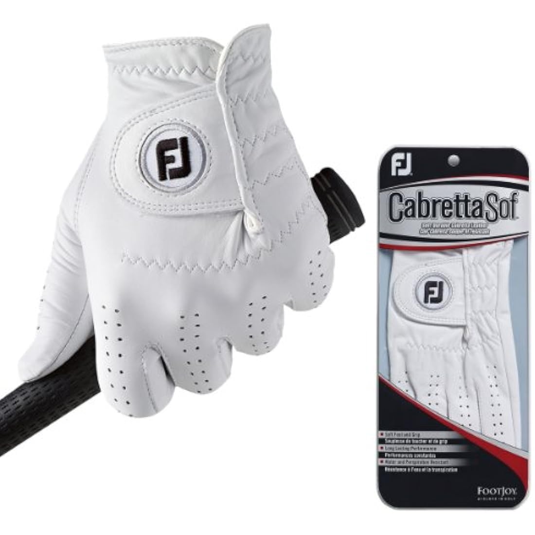 FootJoy CabrettaSof Golf Gloves – Premium Leather Water Resistant
