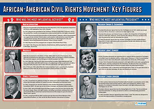 20th Century USA History Posters - Set of 4 A1 Laminated Charts