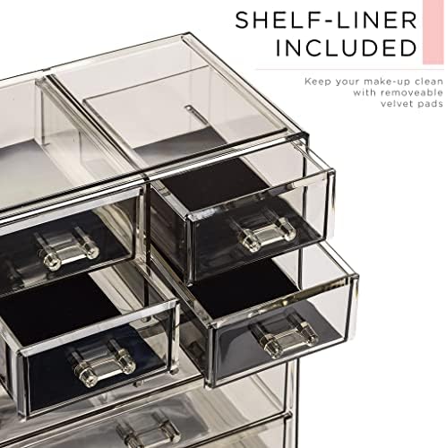 Sorbus Acrylic Makeup Organizer - Spacious Cosmetic & Jewelry Storage Box