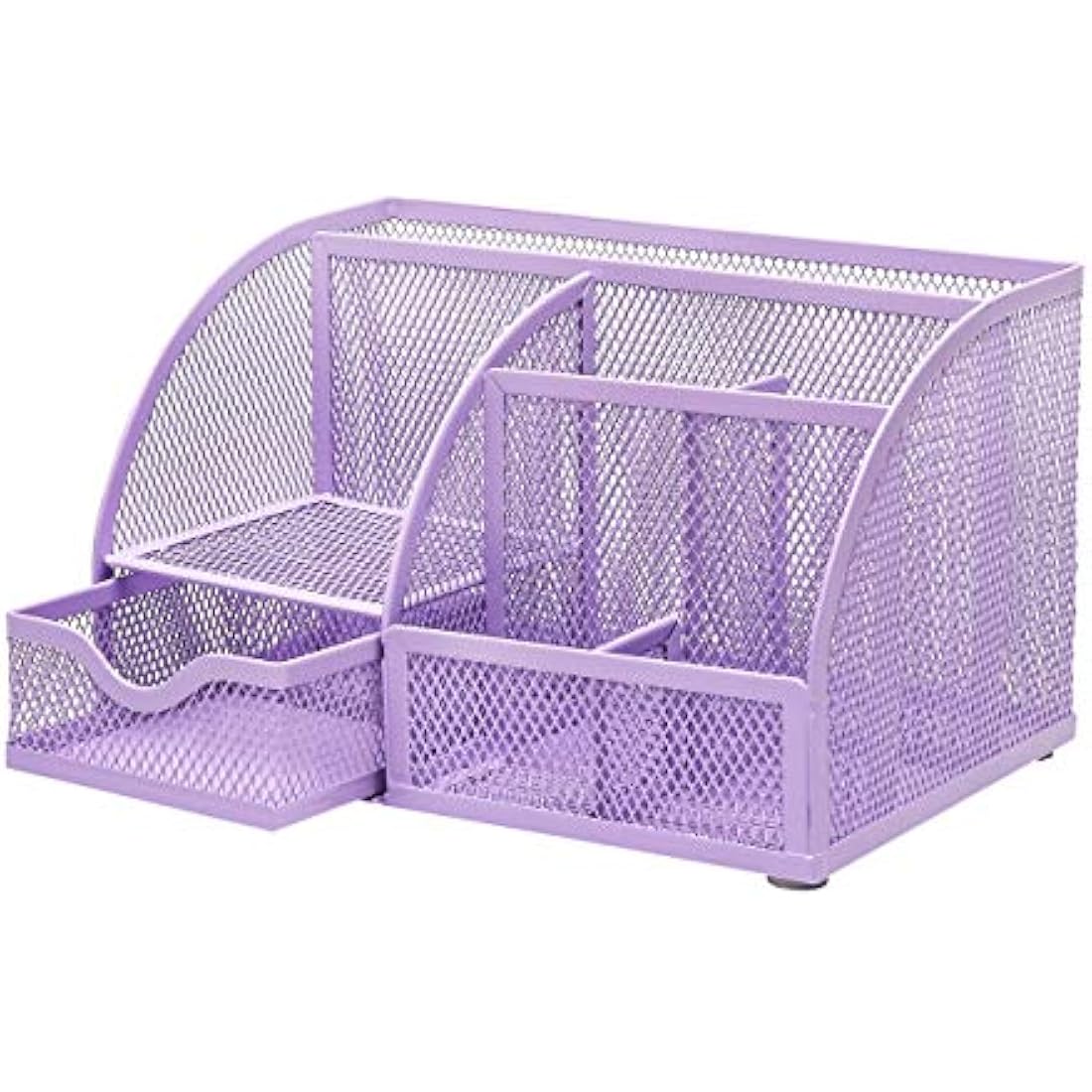 Exerz Mesh Desk Organiser | 7-Compartment Metal Office Tidy Caddy