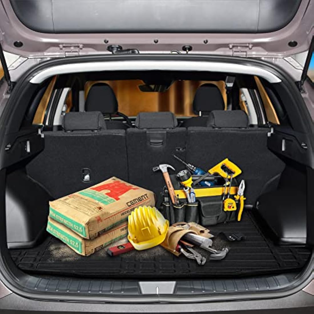 SCOUTT Boot Liner for Clio mk3 2005-2012 | Anti-Slip Rubber Boot Mat