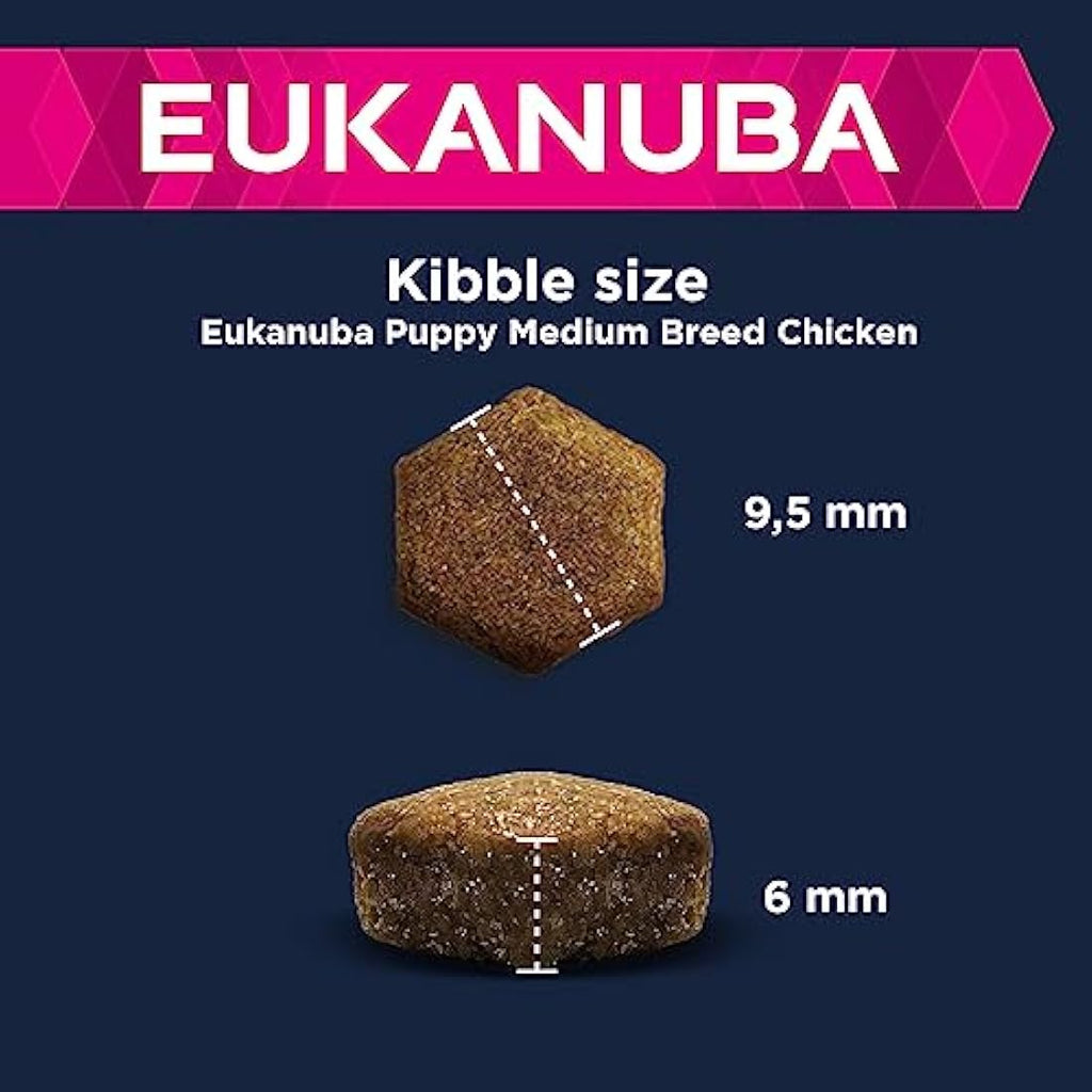 Eukanuba Puppy Medium Breed Dry Dog Food - Fresh Chicken, 15kg