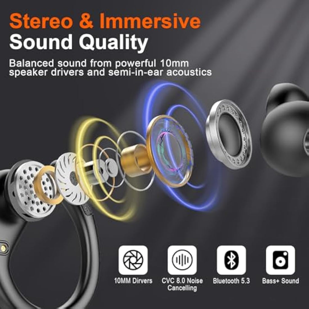 Ltinist Wireless Earbuds – Bluetooth 5.3 Sports Headphones with 75H Playtime