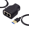 Jolof Store RJ45 Ethernet Splitter – Dual Port 100Mbps Network Adapter