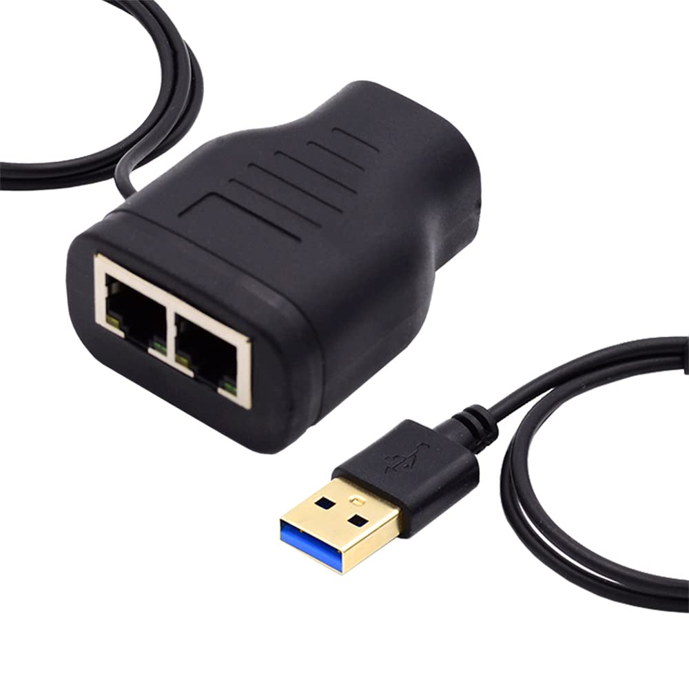 Jolof Store RJ45 Ethernet Splitter – Dual Port 100Mbps Network Adapter