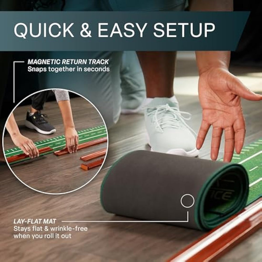 Perfect Practice Putting Mat – 9.5ft Indoor Golf Training Aid