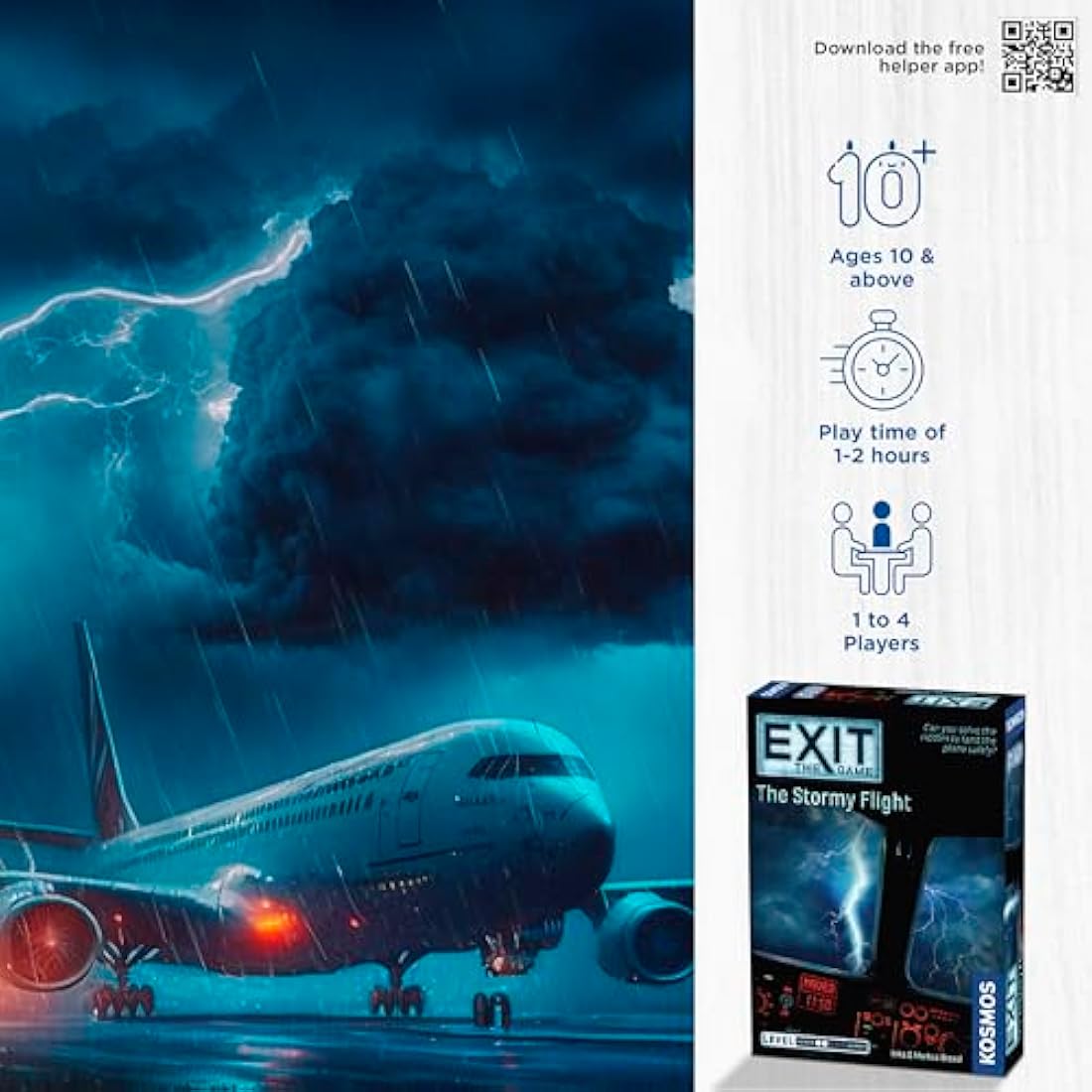 EXIT: The Stormy Flight Escape Room Card Game by Thames & Kosmos
