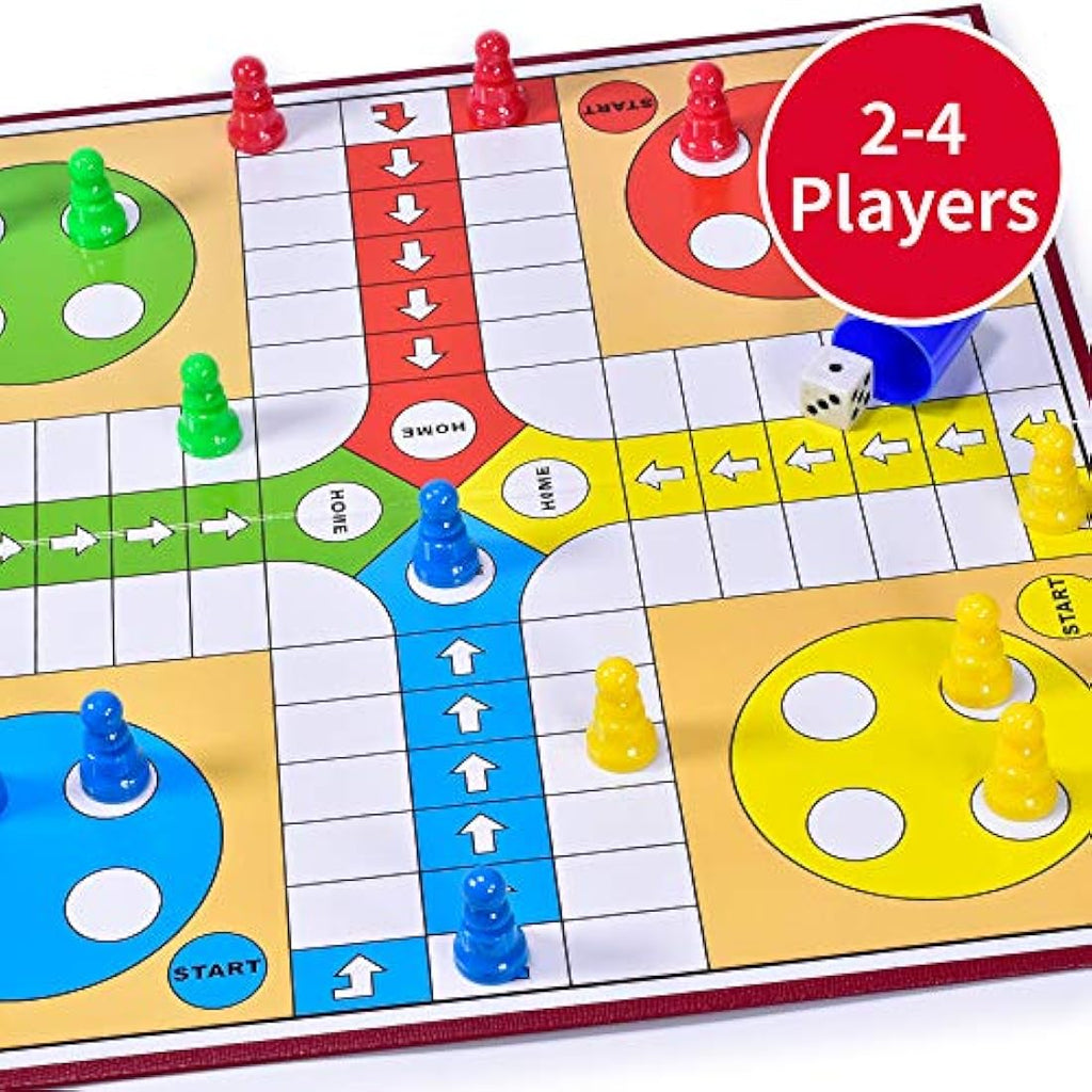 KandyToys M.Y Ludo Board Game – Classic Family Strategy Set for 2-4 Players