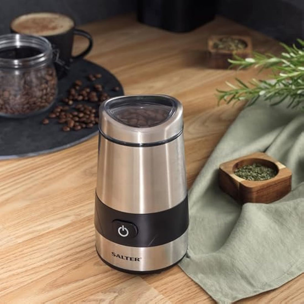 Salter EK2311 Electric Coffee Grinder – 200W Stainless Steel Spice Mill
