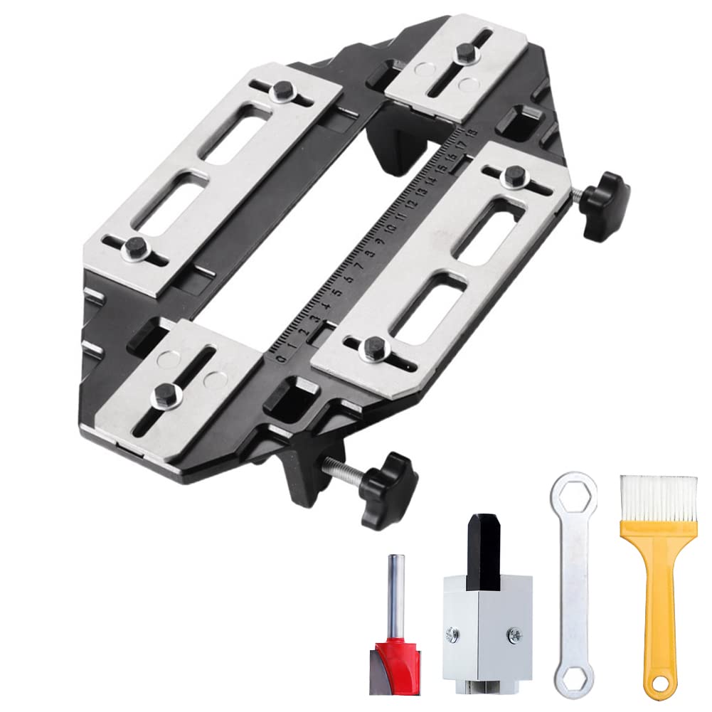 DUEBEL Aluminum Alloy Door Hinge Hole Jig – Woodworking Slotting Locator