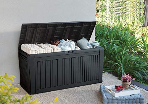 Keter Comfy Outdoor Storage Box – 270L Weatherproof Deck Chest