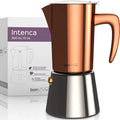 bonVIVO Intenca Moka Pot – 6 Cup Stainless Steel Stovetop Espresso Maker