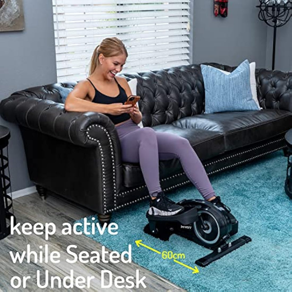 Jolof Store Under Desk Elliptical - Magnetic Pedal Exerciser with Display