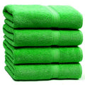 Nausha Egyptian Cotton Bath Towels - 4 Pack Soft 500 GSM (Lime Green)